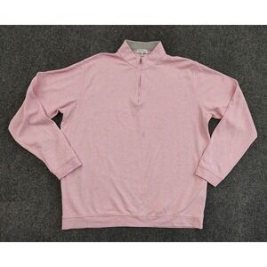 Peter Millar Pullover Crown Comfort Pink Pique Pullover Lightweight Men's Sz XL